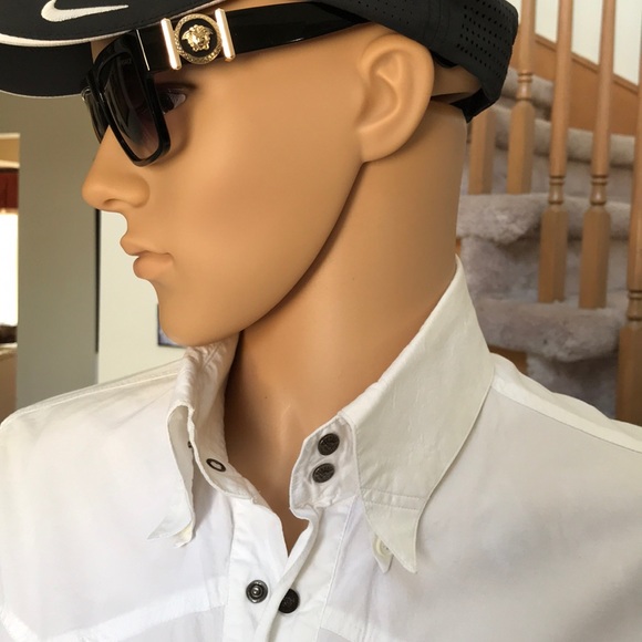 Versace 💎Men's White Shirt Long Sleeves XL /US:M - Picture 3 of 8